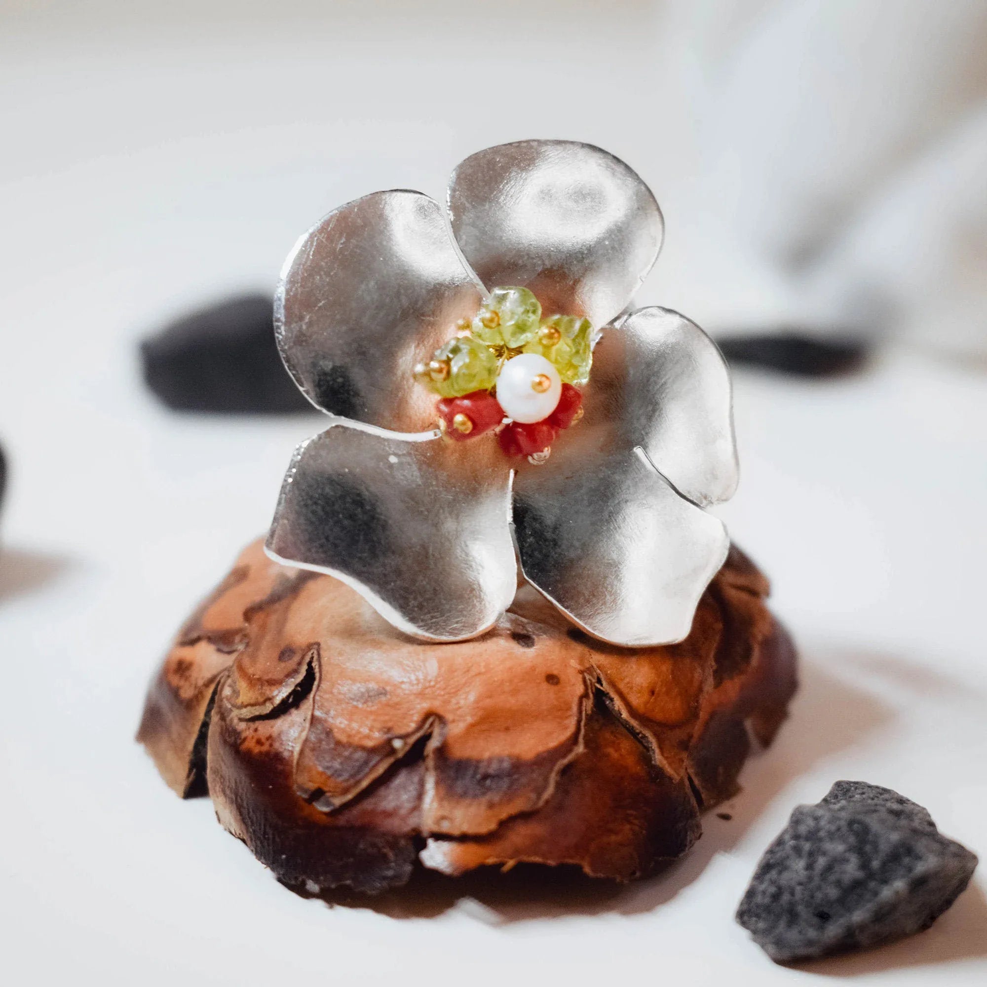 Flower Ring – 925 Sterling Silver Secondary image