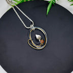 Wire Oval Pendant – 925 Sterling Silver