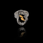 Double Fish "Coral Reef" Statement Ring - 925 Silver