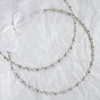 Greek Orthodox Beaded Chain Twist Wedding Crowns / Stefana with Colourful Crystals