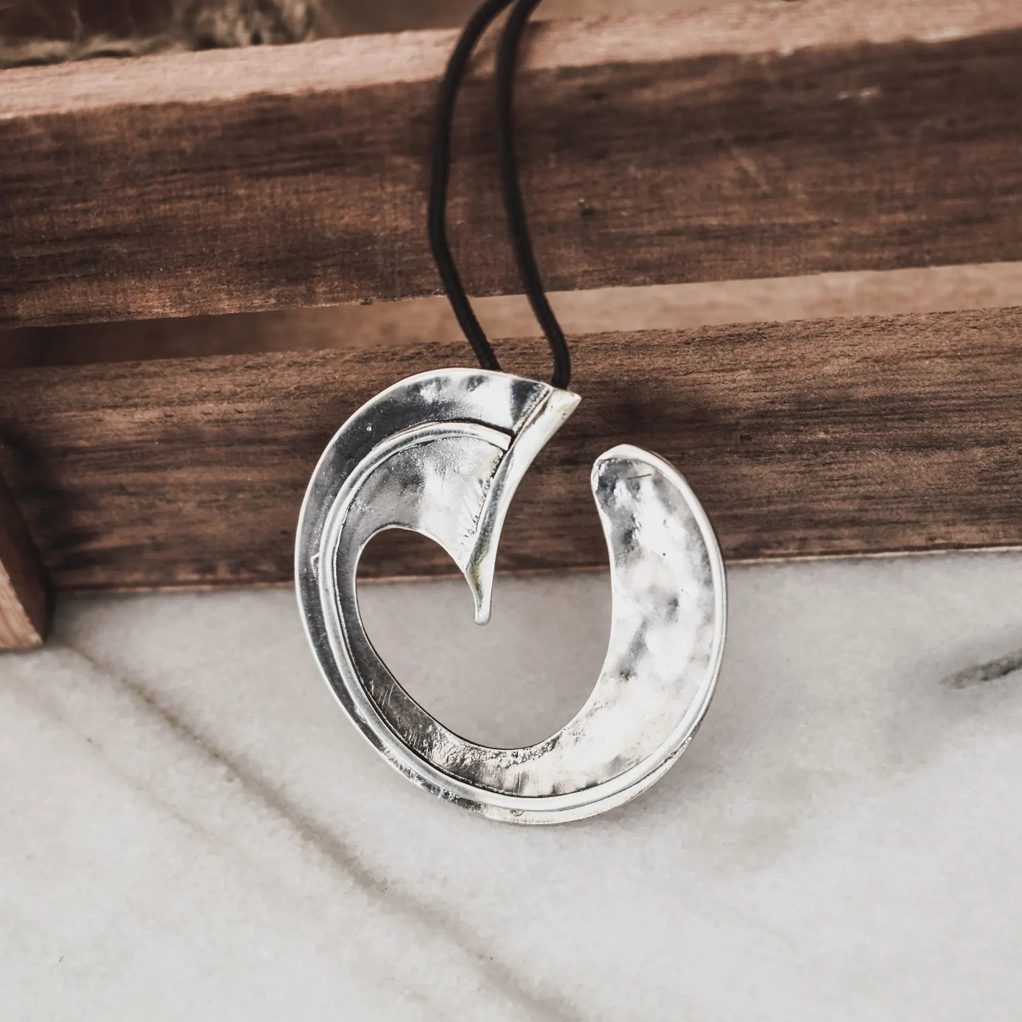 Wave Pendant – 925 Sterling Silver Secondary image