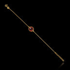 Gold Bracelet with Ruby Gemstone