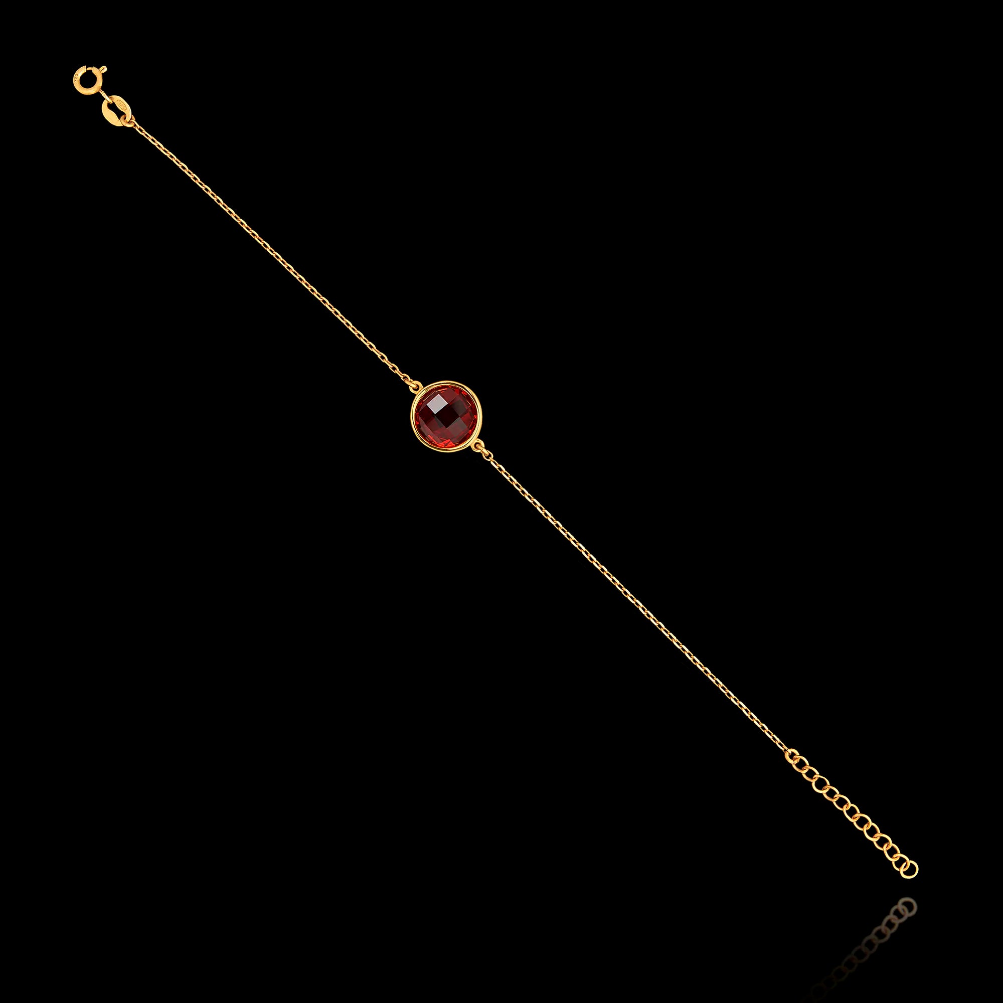 Gold Bracelet with Ruby Gemstone Main image