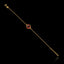 Gold Bracelet with Ruby Gemstone