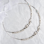 Greek Orthodox Lily Wedding Crowns/ Stefana with Swarovski Crystals & Pearls