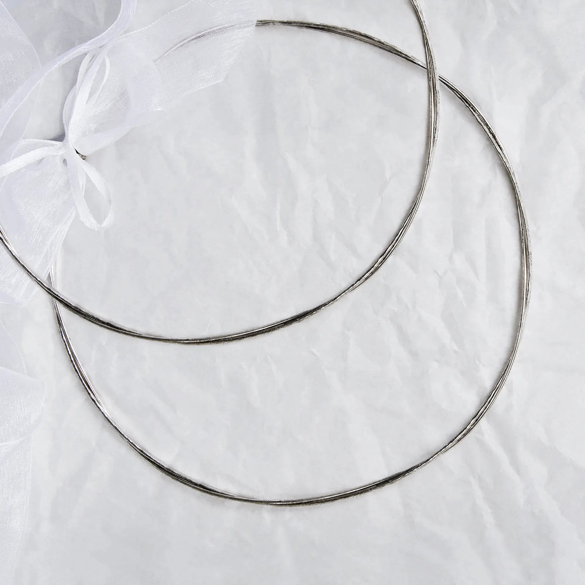 Greek Orthodox Wedding Crowns/ Stefana with Carved band and round wire