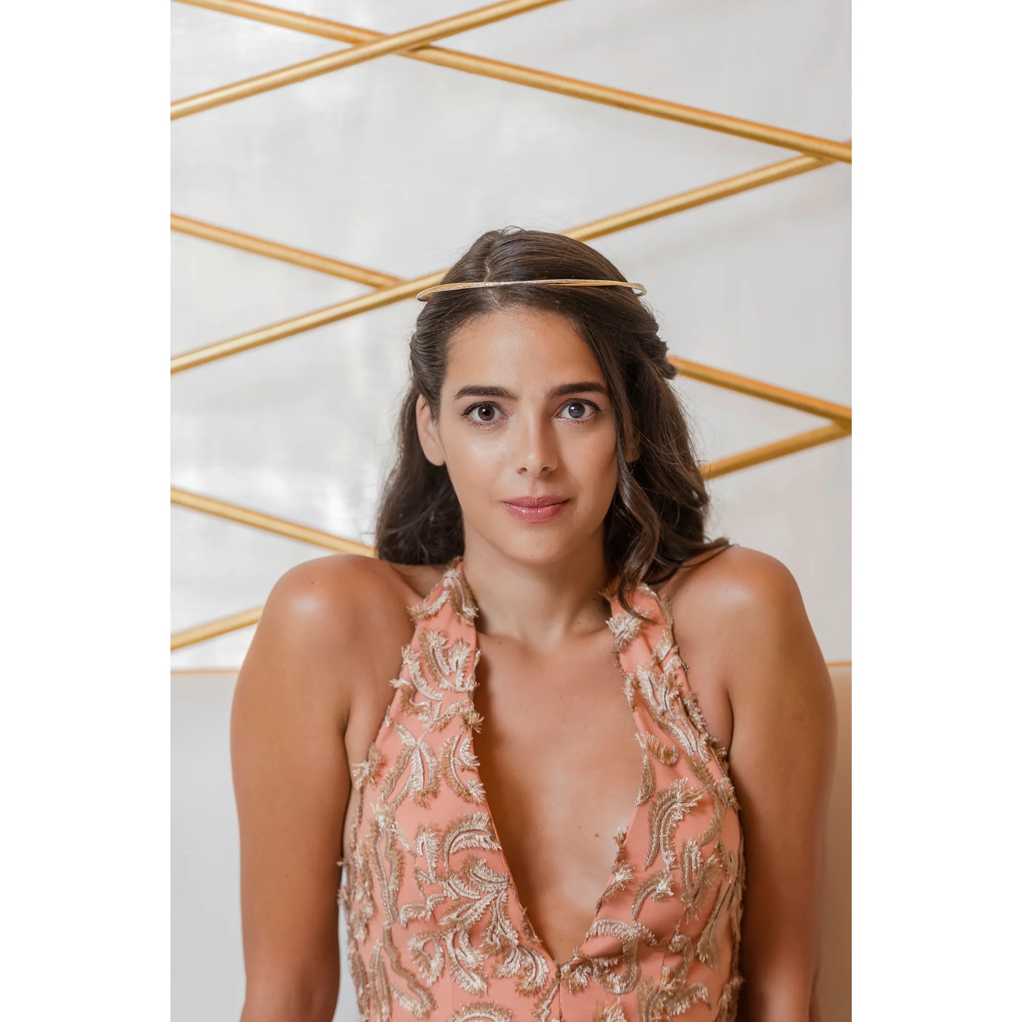 Greek Orthodox Two-Tone Wedding Crowns (Hammered Stefana)