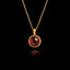 Gold Pendant with Ruby Gemstone