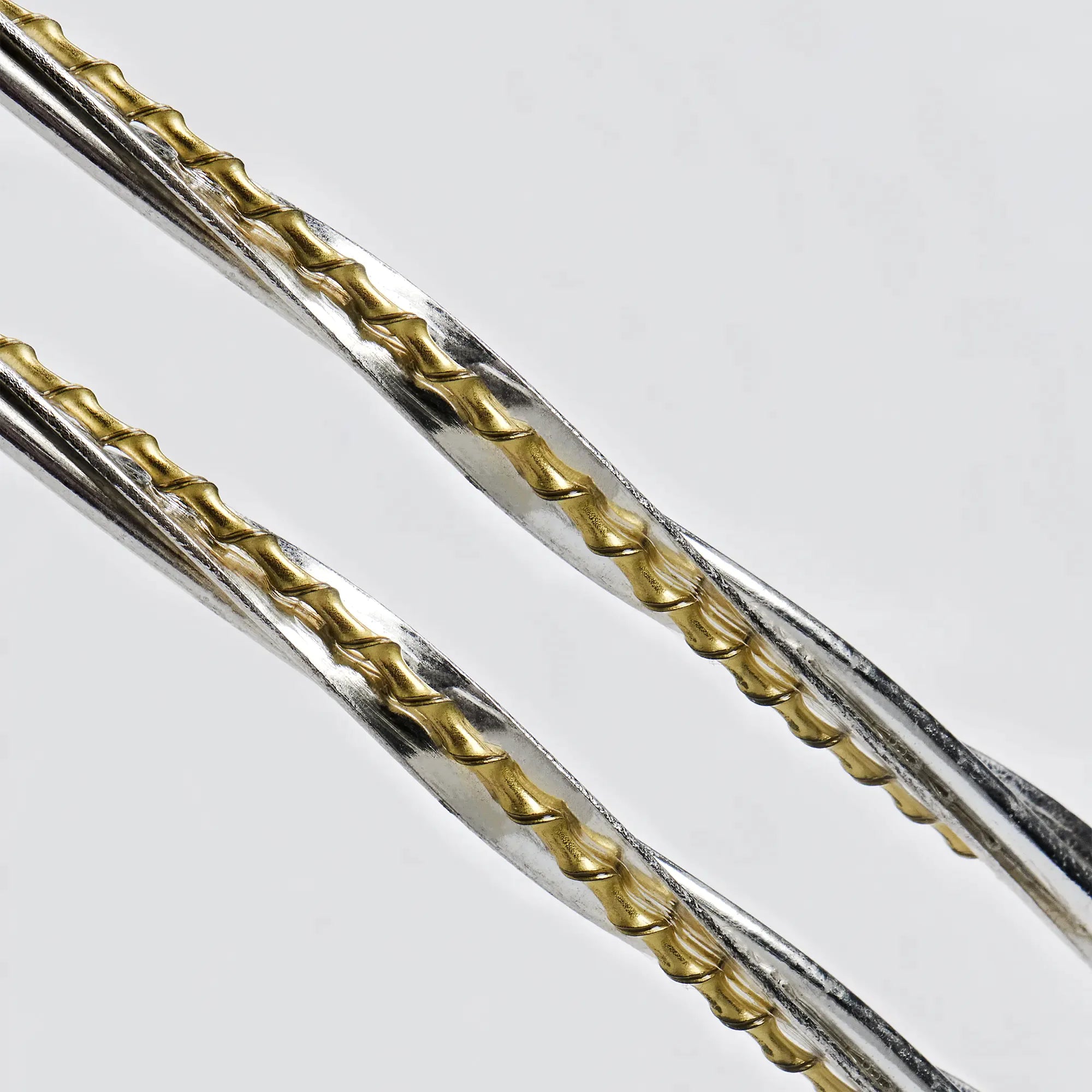 Two-Tone Sterling Silver & Gold Plated Twisted Wedding Crowns Secondary image