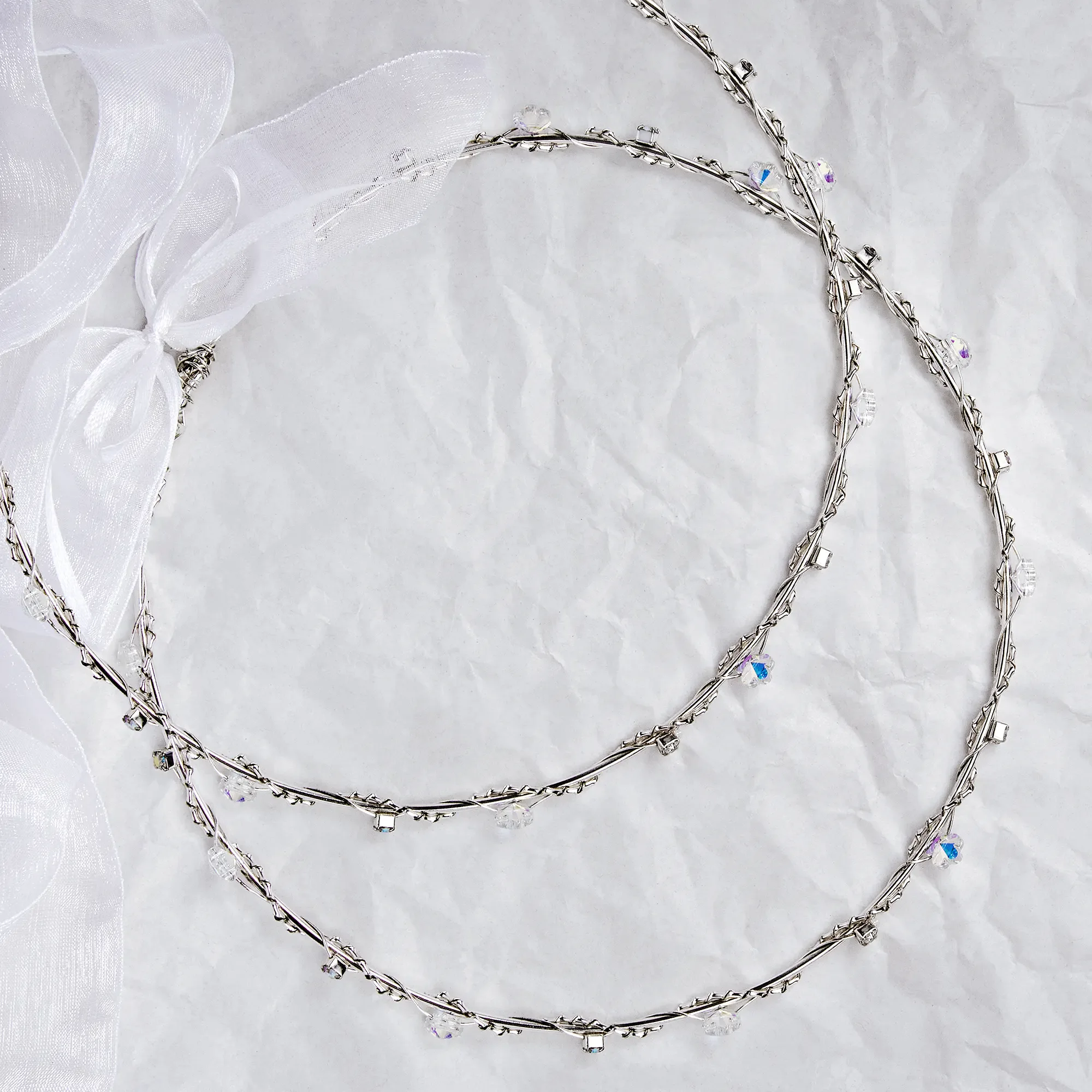 Greek Orthodox Wedding Crowns / Stefana with Swarovski Crystals Main image