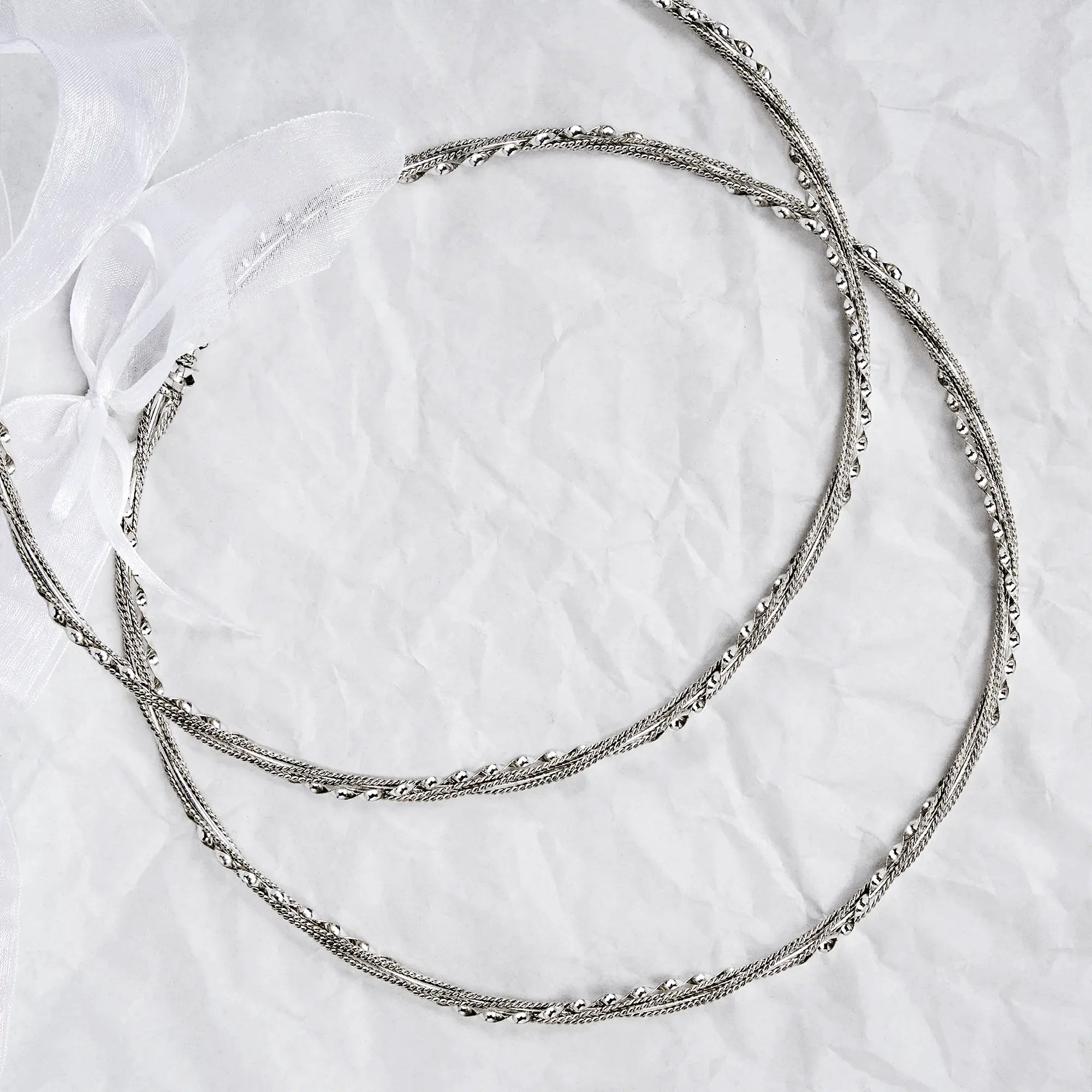 Greek Orthodox Wedding Crowns (Stefana), Twisted Plate & Wire