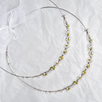 Greek Orthodox Wedding Crowns / Stefana with Pearls, Tourmaline & Swarovski Crystals