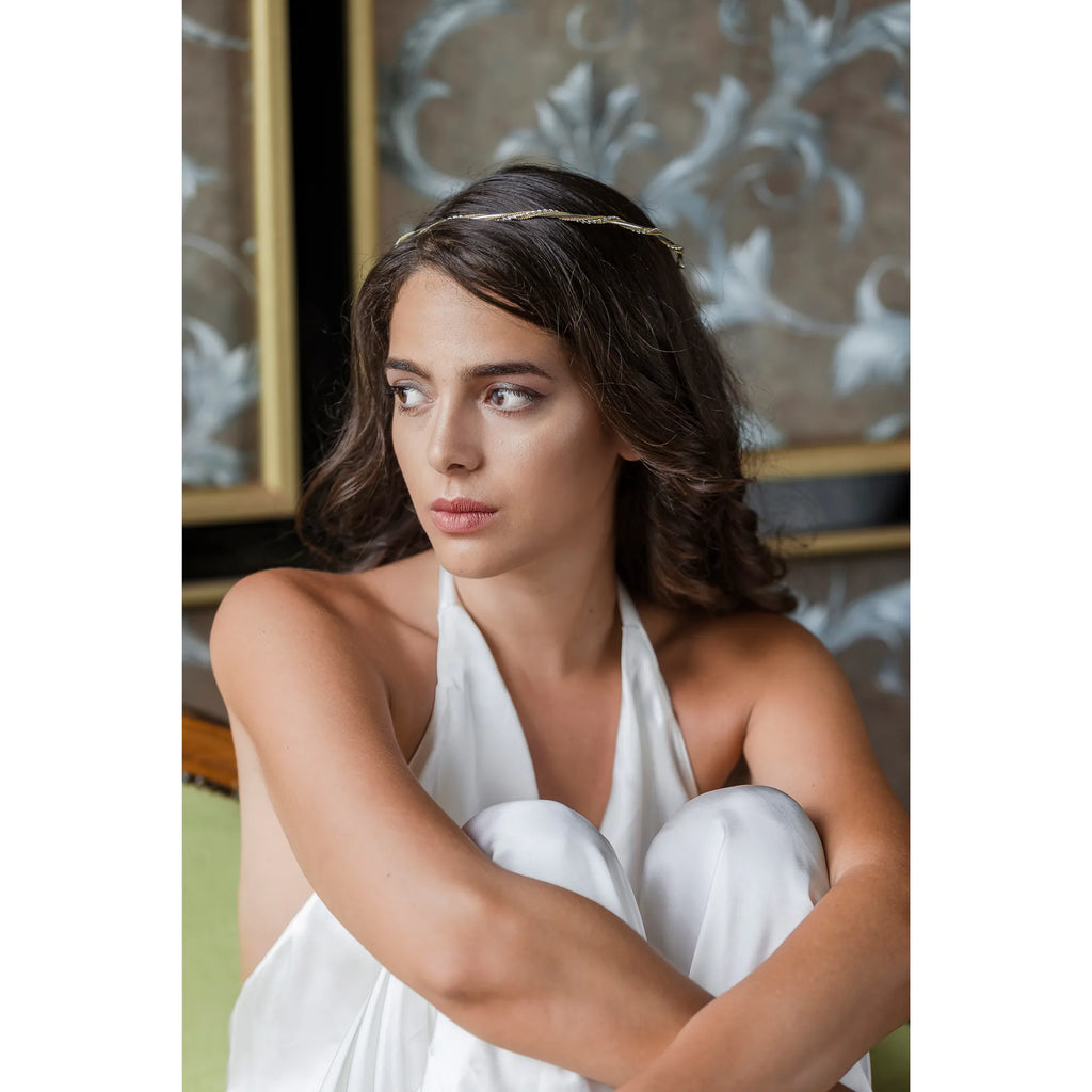 Greek Orthodox Wedding Crowns (Stefana), Tri-Component Twisted Silver