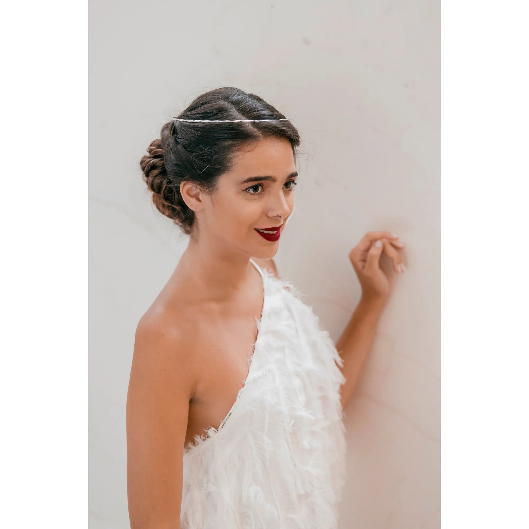 Greek Orthodox Wedding Crowns (Stefana), Plain Twisted Silver