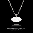 Realistic Deep Blue Evil Eye Silver Pendant - Greek Mati Necklace