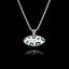 Polka Dot Evil Eye Silver Pendant - Modern Pop Art Necklace