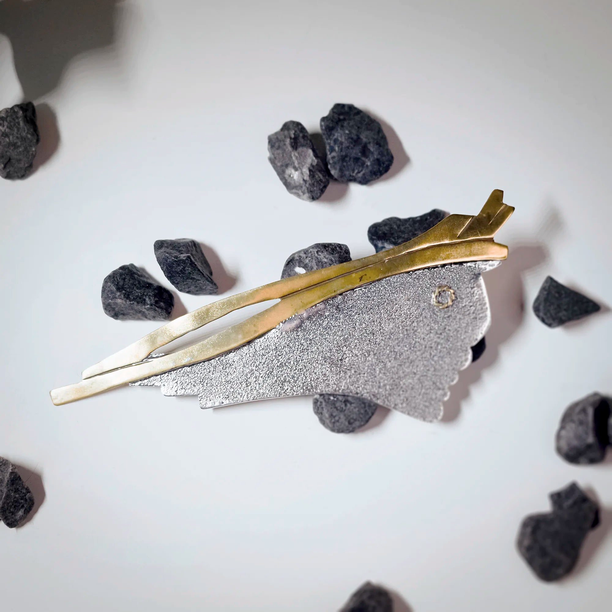 925 Silver Ancient Face Pin