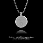 Virgin Mary in Prayer Silver Pendant - Art Necklace
