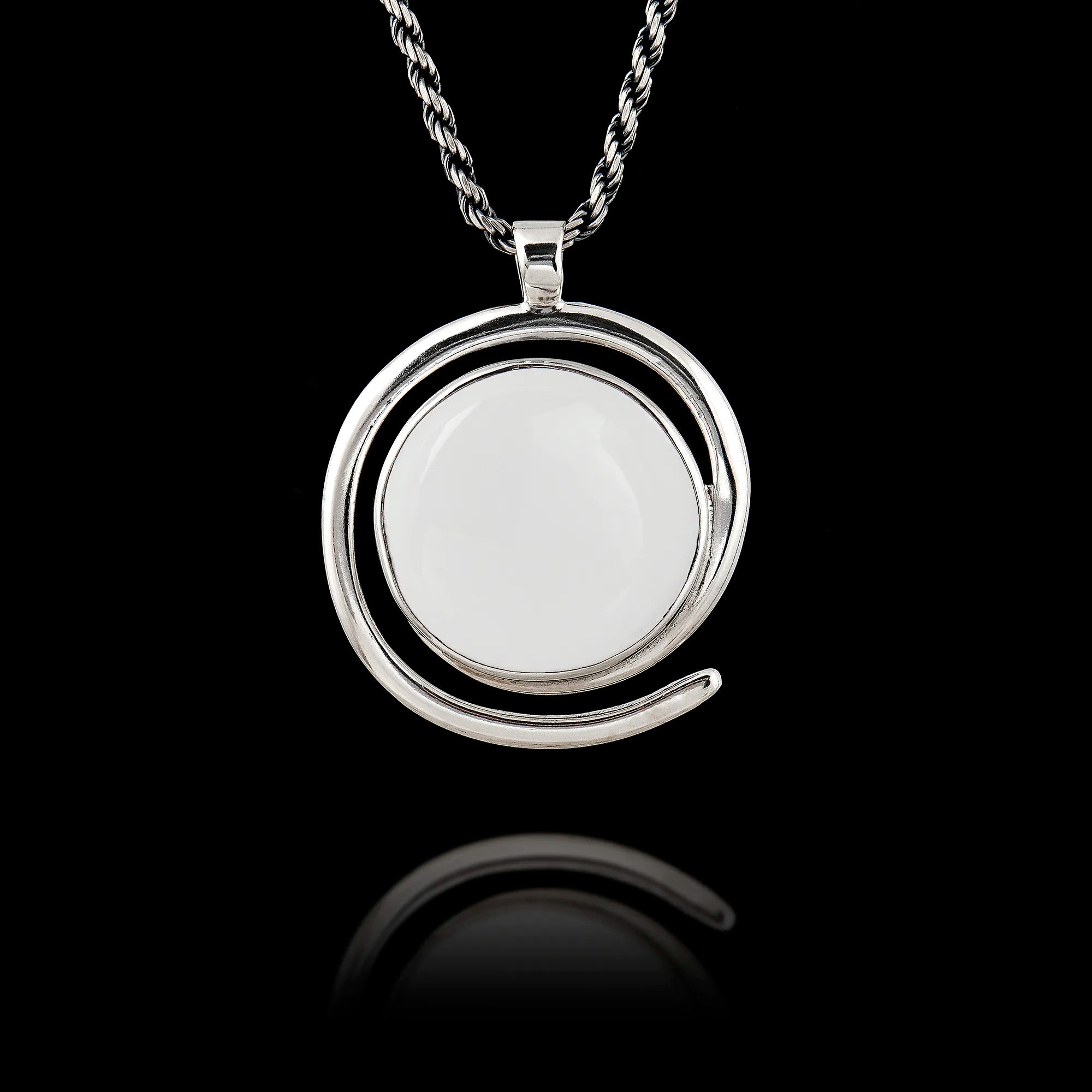 Sterling Silver Spiral Pendant