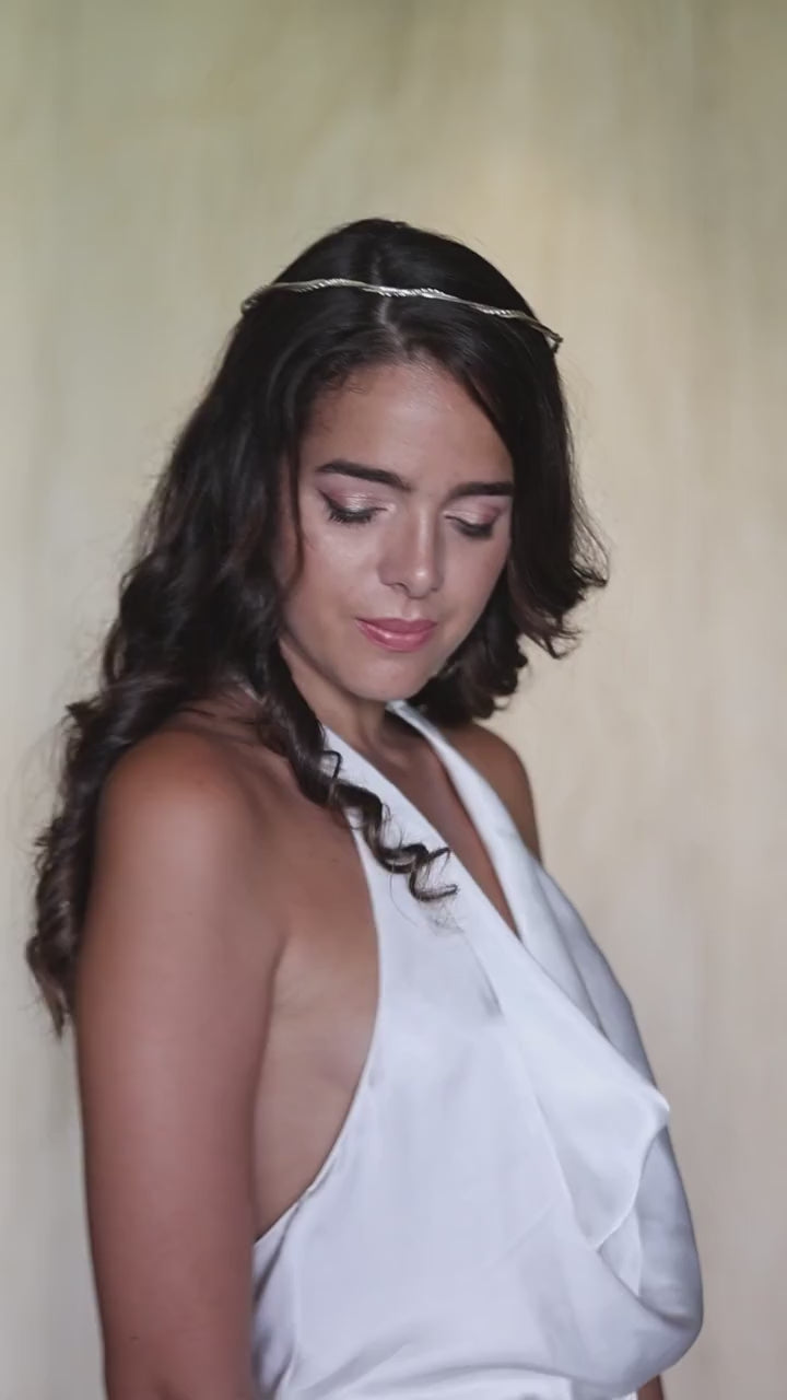 Greek Orthodox Wedding Crowns (Stefana), Tri-Component Twisted Silver